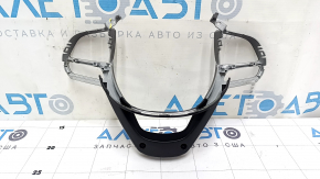 Jeep Cherokee KL 19-23 steering wheel cover, dark gray, 3-piece, broken mount