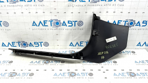Jeep Grand Cherokee WL 21-25 front right door sill trim, black with chrome insert, scratches