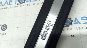Jeep Grand Cherokee WL 21-25 front right door sill trim, black with chrome insert, scratches
