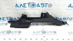 Lower left center pillar trim for Jeep Grand Cherokee WL 21-25, lower part, black, worn