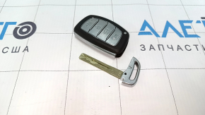 Smart Hyundai Tucson 19-21 key, 4 buttons, worn, bumps, peeling chrome