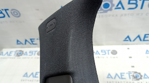 Left upper center pillar trim, Jeep Grand Cherokee WL 21-25, black cloth, with plug, worn
