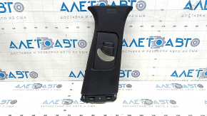 Right upper center pillar trim for Jeep Grand Cherokee WL 21-25, black cloth, with plug, worn