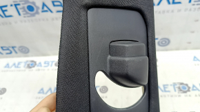 Right upper center pillar trim for Jeep Grand Cherokee WL 21-25, black cloth, with plug, worn