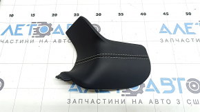 Jeep Grand Cherokee WL 21-23 leather upper center dashboard trim with black and white stitching