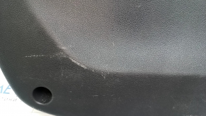 The lower trim panel of the tailgate of a Hyundai Tucson 16-21 is black, scratches, and the fastener is broken.