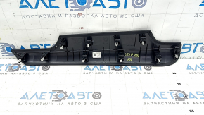 Jeep Grand Cherokee WL 21-23 upper right front panel trim, black leather, white stitching