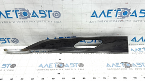 Jeep Grand Cherokee WL 22-25 rear left door panel trim, lower, wood grain, with chrome, scratches