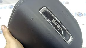 Airbag in the driver's steering wheel of the Jeep Grand Cherokee WL 21-25 nappa leather, black, scratches, bumps