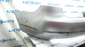 Bare rear bumper VW Passat b7 12-15 USA silver, scratches, dents, cracks, broken