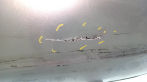 Bare rear bumper VW Passat b7 12-15 USA silver, scratches, dents, cracks, broken