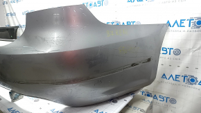 Bare rear bumper VW Passat b7 12-15 USA silver, scratches, dents, cracks, broken