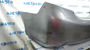 Rear bumper bare Toyota Camry v50 12-14 usa LE XLE silver, broken fasteners, filed dent, tears