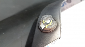 Rear bumper bare Toyota Camry v50 12-14 usa LE XLE silver, broken fasteners, filed dent, tears