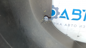 Rear bumper bare Toyota Camry v50 12-14 usa LE XLE silver, broken fasteners, filed dent, tears