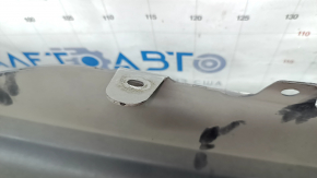 Rear bumper bare Toyota Camry v50 12-14 usa LE XLE silver, broken fasteners, filed dent, tears