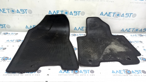 Set of floor mats for Hyundai Tucson 16-18, black cloth, dry-cleanable