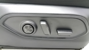 Jeep Grand Cherokee WL 21-25 passenger seat with airbag, electric, heated, ventilated, black perforated leather, Overland, scratches on the rear lining