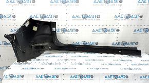 Bare rear bumper for Jeep Grand Cherokee WL 22-25 with parking sensors, graphite, missing left side, worn, crack in mount