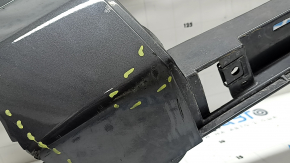 Jeep Grand Cherokee WL 22-25 rear bumper lip for 2 exhausts, graphite, missing left side, broken fasteners, scratches