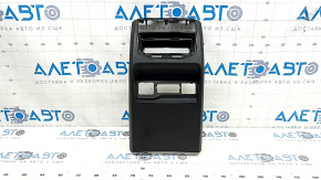 Jeep Grand Cherokee WL 22-25 rear center console trim, black, under USB Hub and rear row heating buttons, scratches