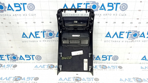 Jeep Grand Cherokee WL 22-25 rear center console trim, black, under USB Hub and rear row heating buttons, scratches