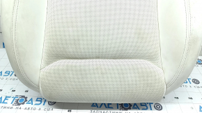 Tesla Model X 22-25 passenger seat upholstery, white leather, heated, ventilated, dry-cleanable