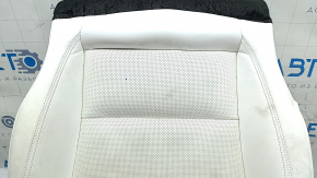 Tesla Model X 22-25 passenger seat upholstery, white leather, heated, ventilated, dry-cleanable