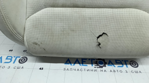 Tesla Model X 22-25 driver's seat upholstery, white leather, heated, ventilated, dry cleanable, torn leather