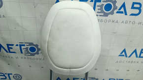 Tesla Model X 22-25 passenger seat headrest, white leather, dry cleanable