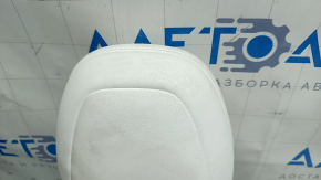 Tesla Model X 22-25 passenger seat headrest, white leather, dry cleanable