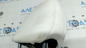 Tesla Model X 22-25 passenger seat headrest, white leather, dry cleanable