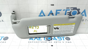Left visor for Audi Q5 8R 13-17, black, illuminated, without hook