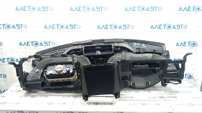 Front dashboard with AIRBAG for Ford Fusion mk5 17-20, black, with start-stop, speaker, and projection
