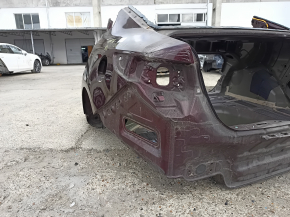 Quarter wing rear left Kia Optima 16-20 on the body, burgundy