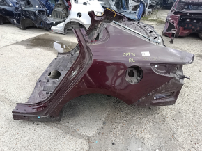 Quarter wing rear left Kia Optima 16-20 on the body, burgundy