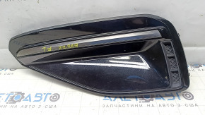 Left front bumper grille Kia EV6 22-24 black gloss with chrome molding, GT-Line, sand