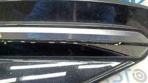 Right front bumper grille Kia EV6 22-24, gloss black with chrome molding, GT-Line, sand, chips