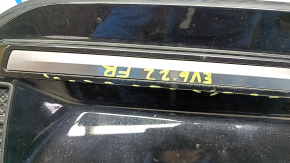 Right front bumper grille Kia EV6 22-24, gloss black with chrome molding, GT-Line, sand, chips