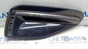 Right front bumper grille Kia EV6 22-24, gloss black with chrome molding, GT-Line, sand, chips