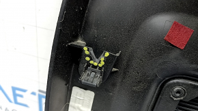 Jeep Grand Cherokee WL 22-25 black lower tailgate trim for speakers, with lamps, broken fasteners, worn, whitened plastic