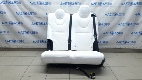 Rear seats, row 2, left, Tesla Model X 22-25, white leather, with belts, dry cleanable