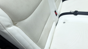 Rear seats, row 2, left, Tesla Model X 22-25, white leather, with belts, dry cleanable