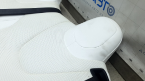 Rear seats, row 2, left, Tesla Model X 22-25, white leather, with belts, dry cleanable