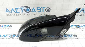 Right side mirror assembly for Jeep Grand Cherokee WL 21-25, 6+9 pins, turn signal, heated, backlit, auto-folding, BSM with chrome