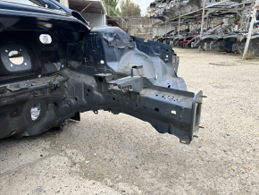 Front left quarter panel of a Ford Fusion mk5 13-20 on the body, blue, rusty