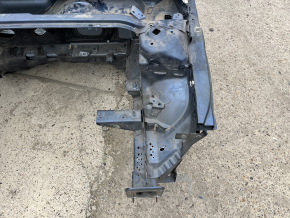Front left quarter panel of a Ford Fusion mk5 13-20 on the body, blue, rusty