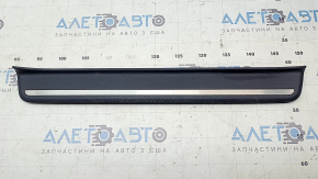 Black outer front left door sill plate with chrome molding for Kia EV6 22-24