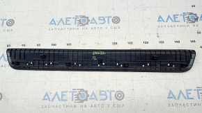 Black outer front left door sill plate with chrome molding for Kia EV6 22-24
