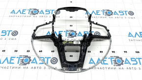 Jeep Grand Cherokee WL 22-25 wood-tone steering wheel trim with chrome